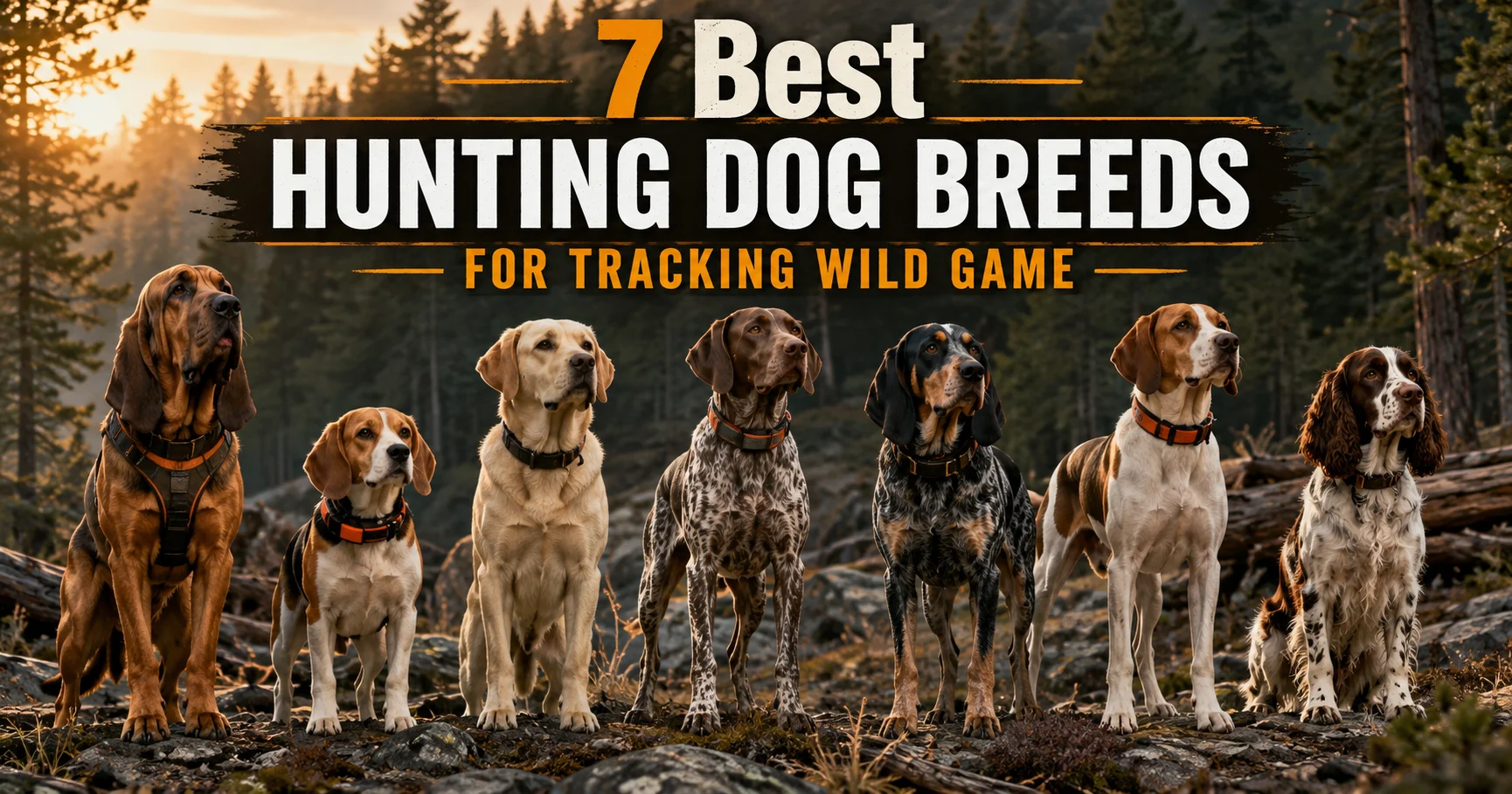 7 best hunting dog breeds for tracking wild game outdoors