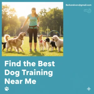 An image showing a dog being trained by a professional trainer, representing the search for the best local dog training services."