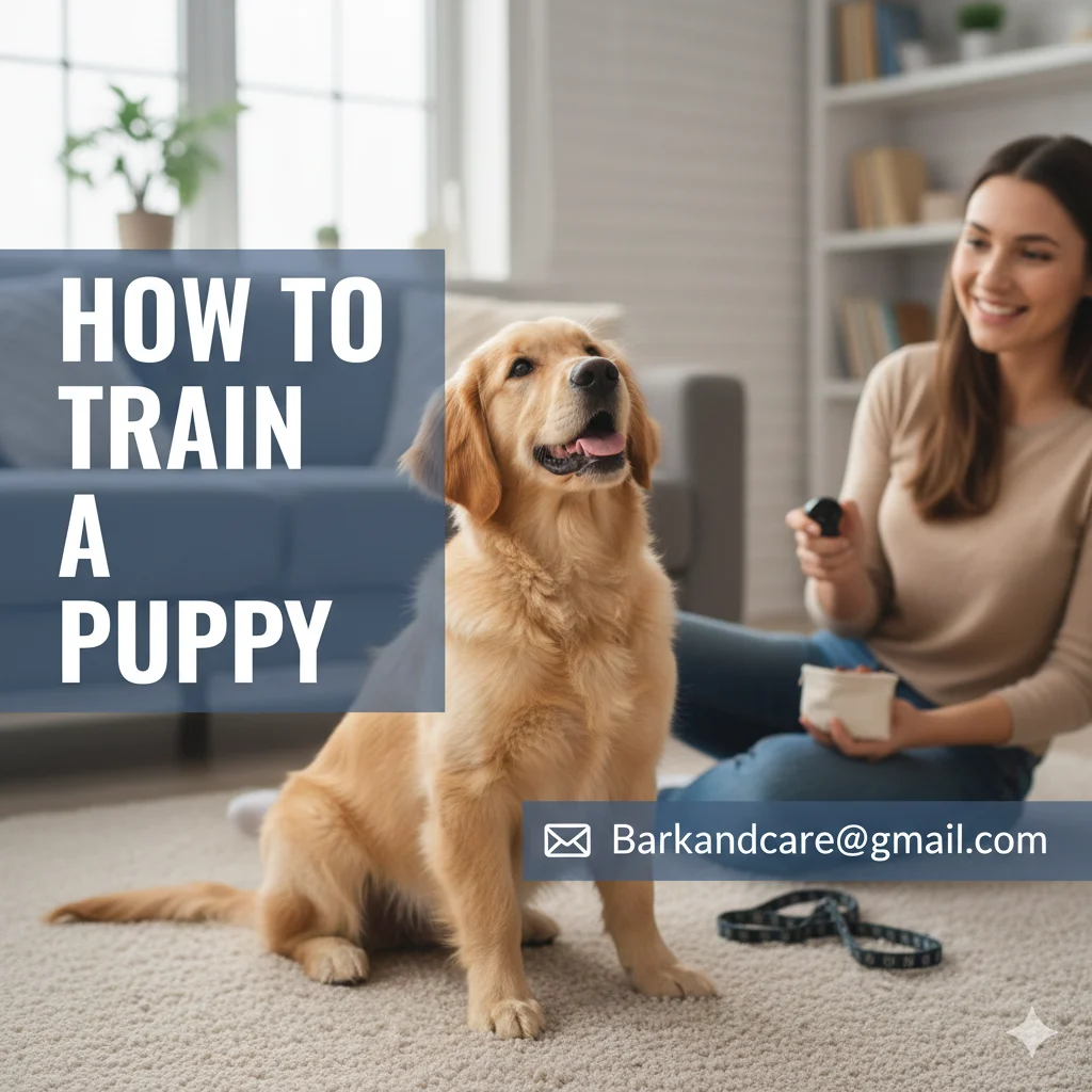 "Basic techniques and tips for training a young puppy.
