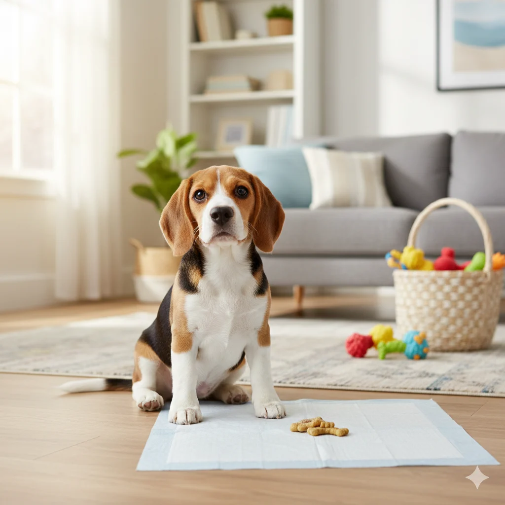  How to train a puppy for potty breaks using consistency and rewards.