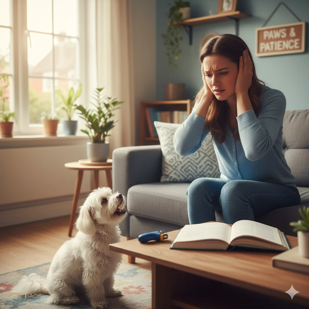 Mistakes owners make when trying to stop dog barking.