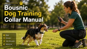 The Bousnic dog training collar manual helps owners learn how to set up, pair, and use a Bousnic training collar safely and effectively.