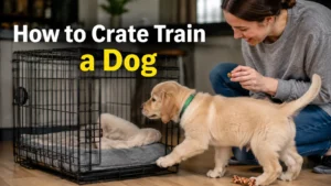 Learn how to crate train a dog with a simple step-by-step method, schedules, crate setup tips, common mistakes, and solutions for night-time whining.